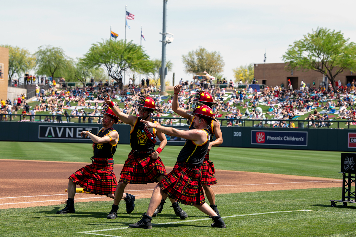 SRFD Firefighter Recognized at Banana Ball Game