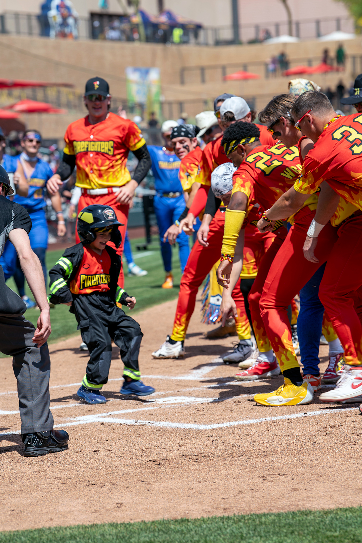 SRFD Firefighter Recognized at Banana Ball Game