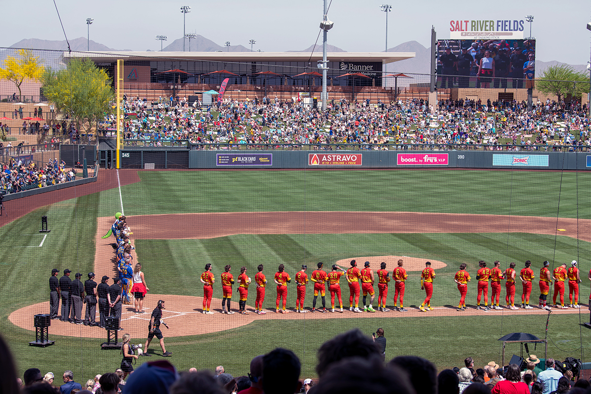 SRFD Firefighter Recognized at Banana Ball Game
