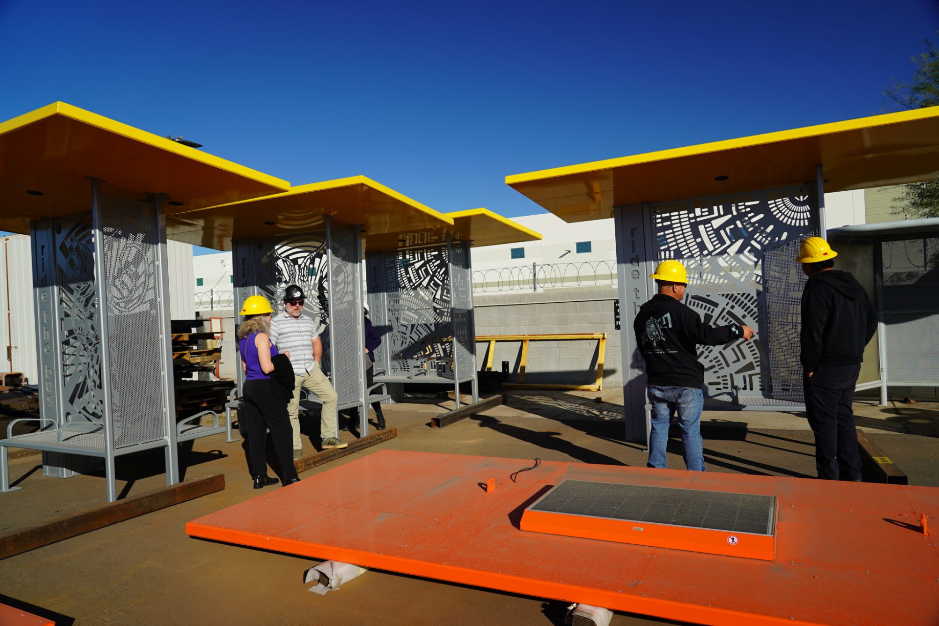 Hekiu Artists Continuum Members Collaborate with Tempe on Bus Shelters