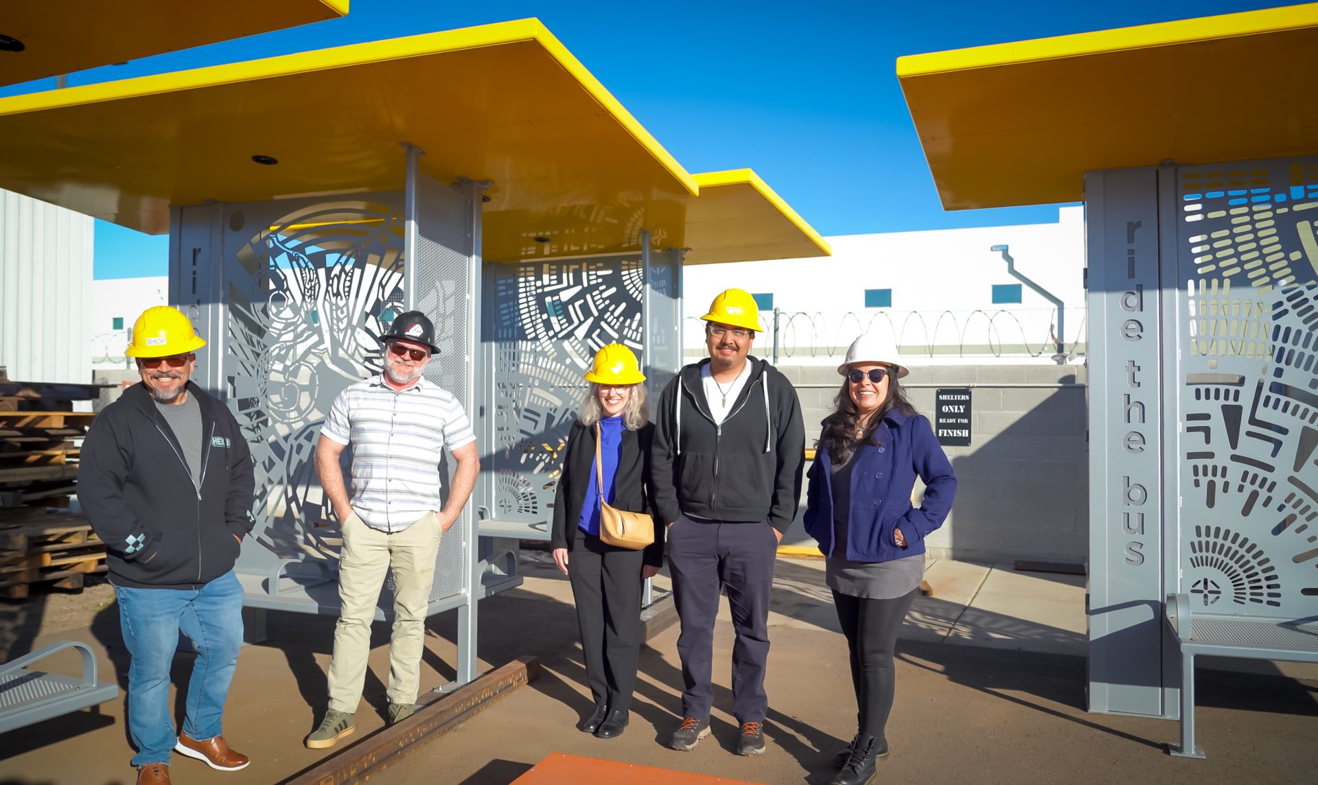 Hekiu Artists Continuum Members Collaborate with Tempe on Bus Shelters