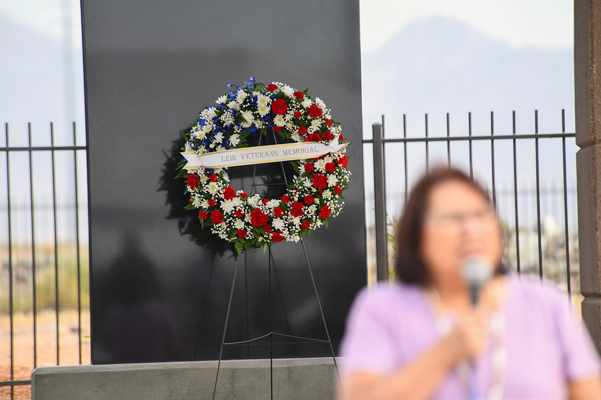 SRPMIC Hosts Veterans Memorial Revealing Ceremony in Lehi