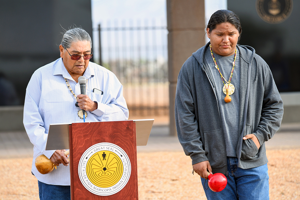 SRPMIC Hosts Veterans Memorial Revealing Ceremony in Lehi