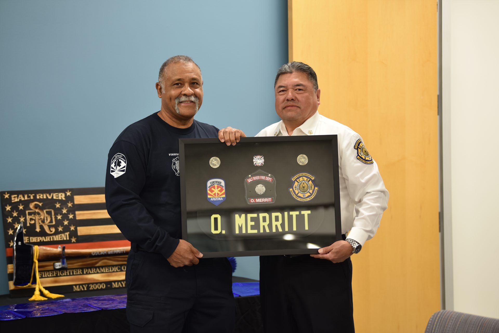 Salt River Firefighter Oscar Merritt Retires
