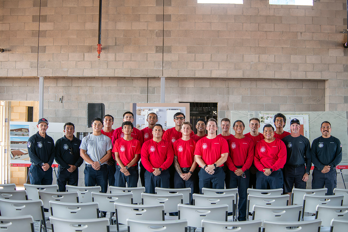 Fire Department Marks Topping-Out Ceremony